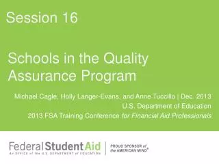 Schools in the Quality Assurance Program