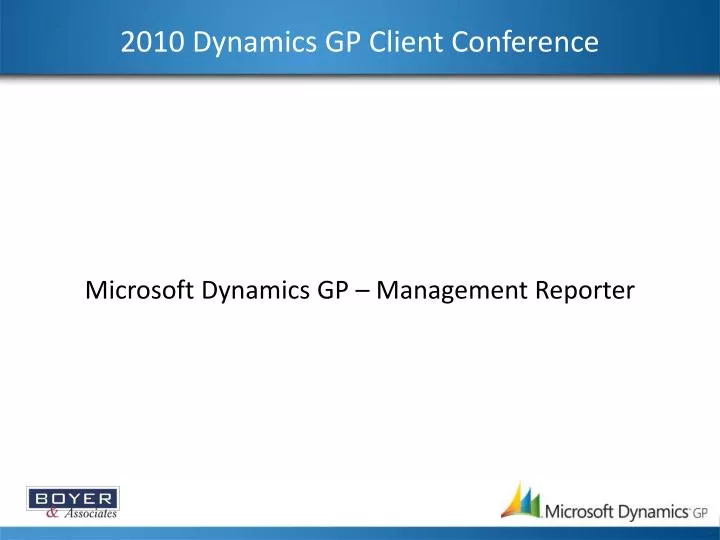 2010 dynamics gp client conference
