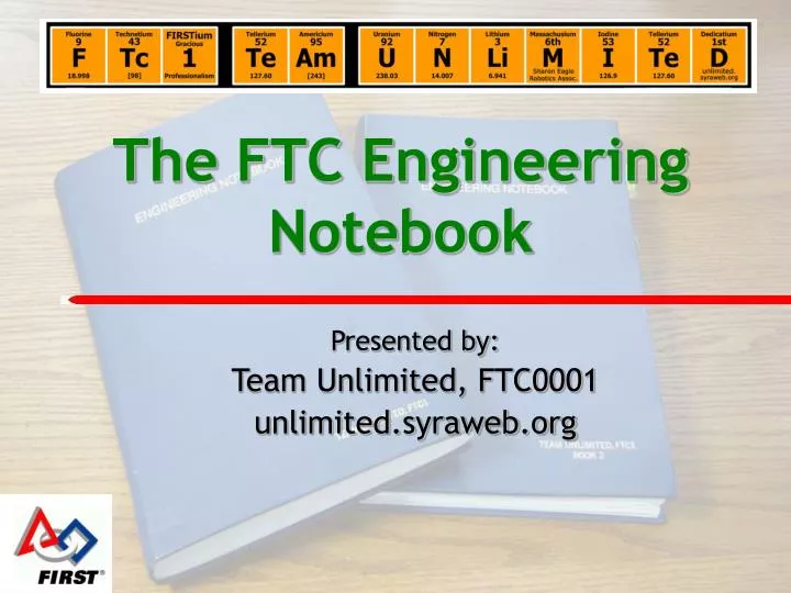 the ftc engineering notebook