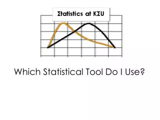 Which Statistical Tool Do I Use?