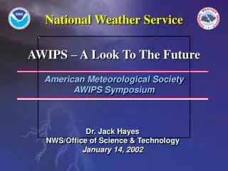 American Meteorological Society AWIPS Symposium