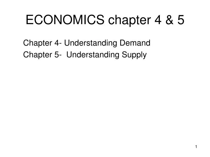 economics chapter 4 5