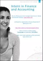 Intern in Finance and Accounting - slide 1