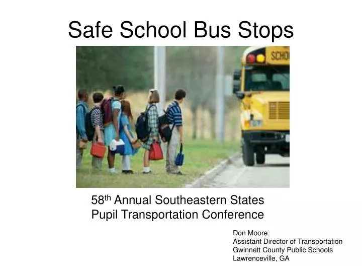 safe school bus stops