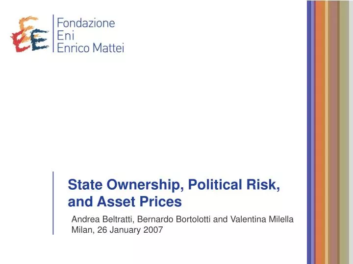 state ownership political risk and asset prices