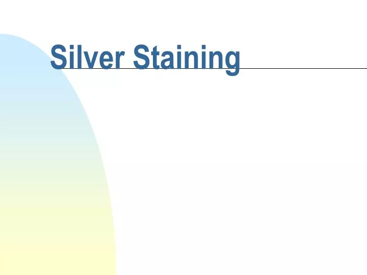 silver staining