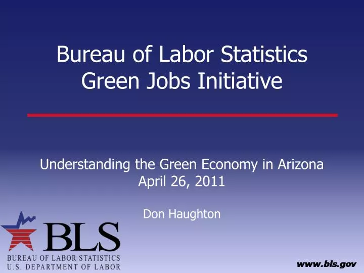 bureau of labor statistics green jobs initiative