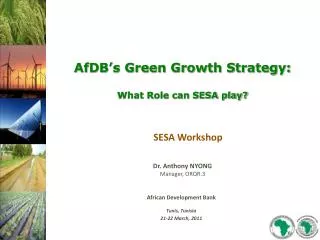 African Development Bank Tunis, Tunisia 21-22 March, 2011