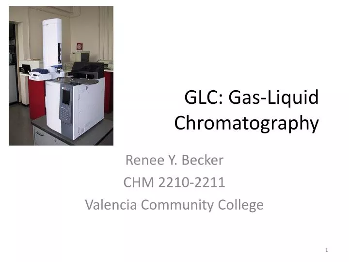 glc gas liquid chromatography