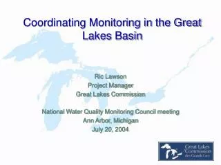 Coordinating Monitoring in the Great Lakes Basin