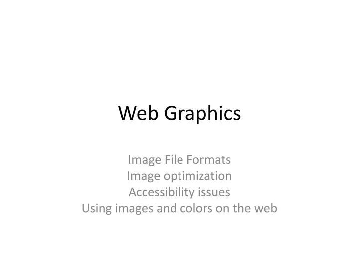 web graphics