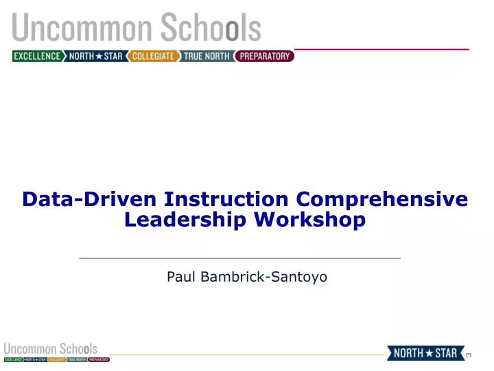 data driven instruction comprehensive leadership workshop