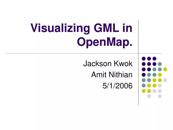 visualizing gml in openmap