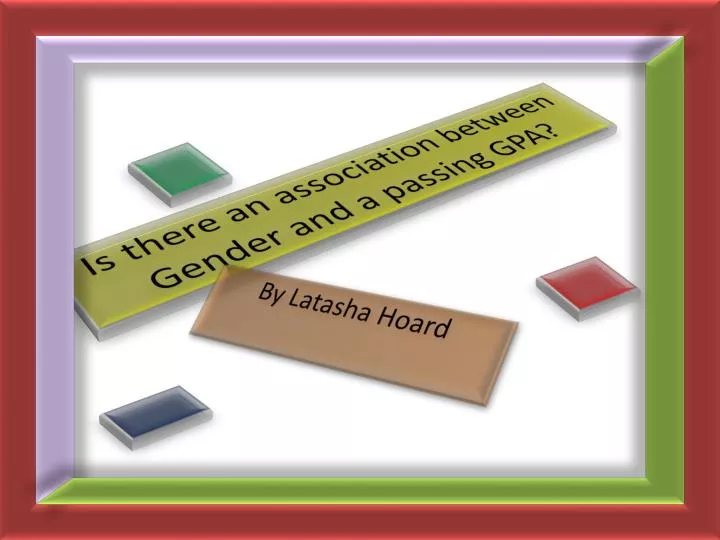 is there an association between gender and a passing gpa
