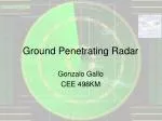 Ground Penetrating Radar - slide 1