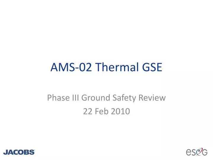 ams 02 thermal gse