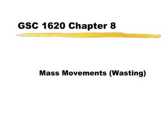 GSC 1620 Chapter 8