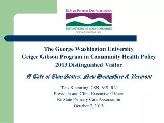 The George Washington University Geiger Gibson Program in Community Health Policy