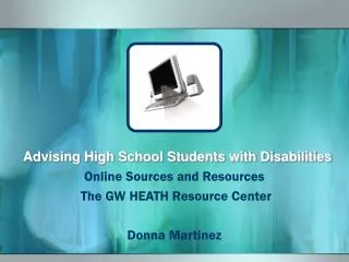 Advising High School Students with Disabilities