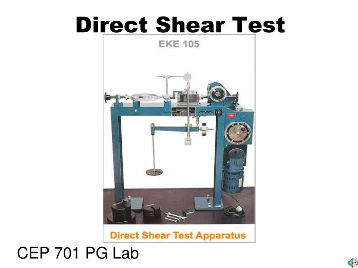 direct shear test