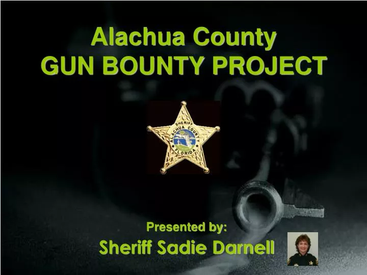 alachua county gun bounty project