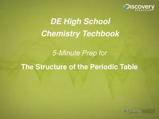 DE High School Chemistry Techbook