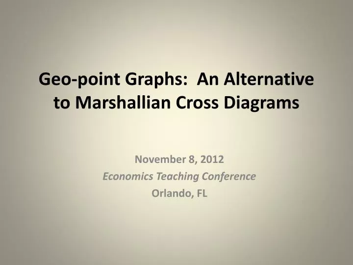 geo point graphs an alternative to marshallian cross diagrams