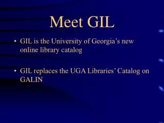 Meet GIL
