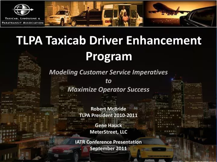 tlpa taxicab driver enhancement program