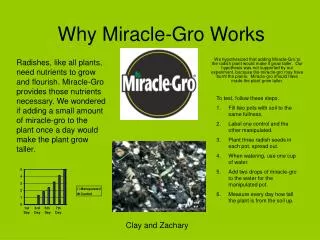 Why Miracle-Gro Works