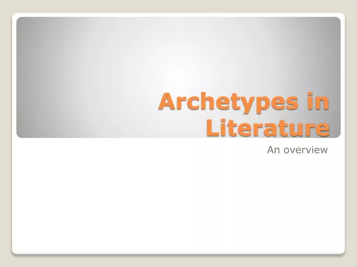 archetypes in literature