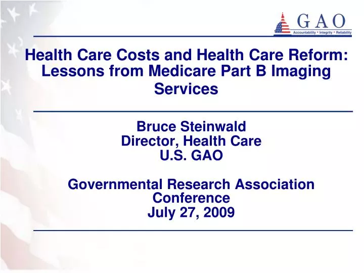 health care costs and health care reform lessons from medicare part b imaging services