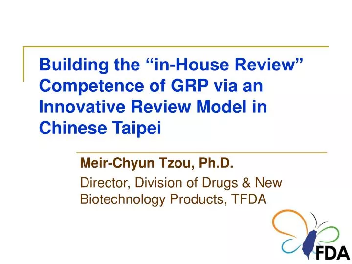 building the in house review competence of grp via an innovative review model in chinese taipei
