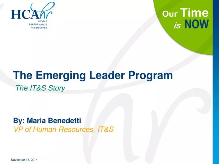 the emerging leader program