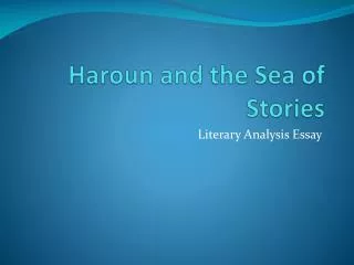 Haroun and the Sea of Stories