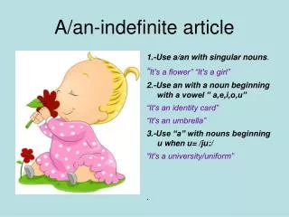 A/an-indefinite article