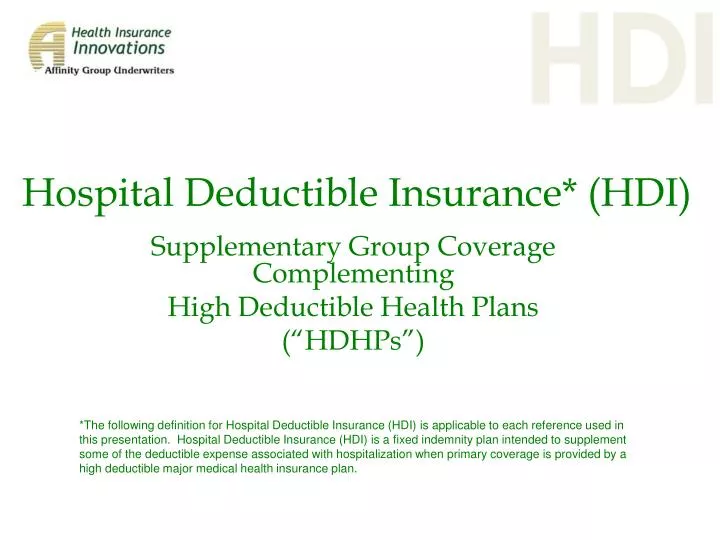 hospital deductible insurance hdi