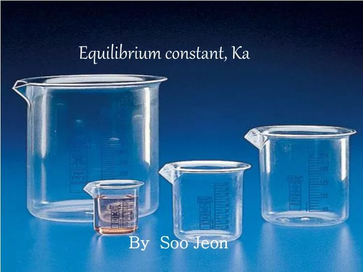 equilibrium constant ka