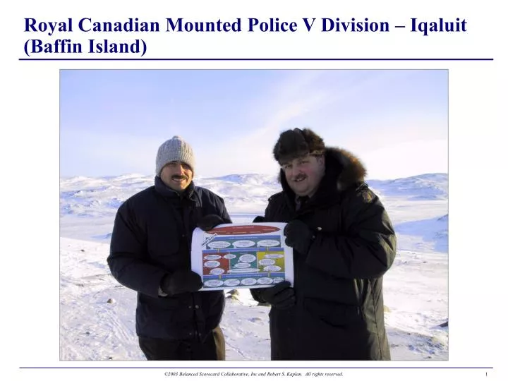 royal canadian mounted police v division iqaluit baffin island