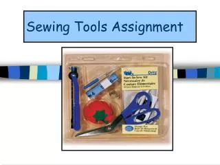 sewing tools assignment