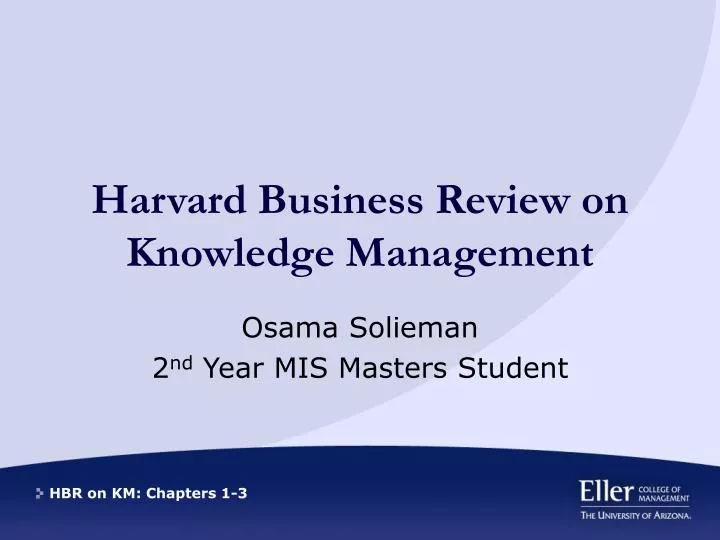 harvard business review on knowledge management