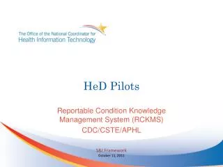 HeD Pilots