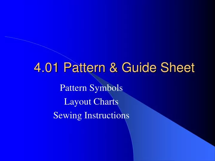 4 01 pattern guide sheet