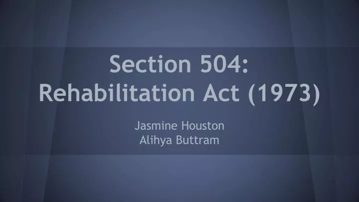 section 504 rehabilitation act 1973