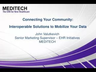 Connecting Your Community: Interoperable Solutions to Mobilize Your Data