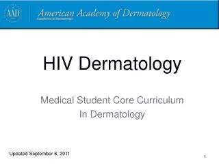 hiv dermatology