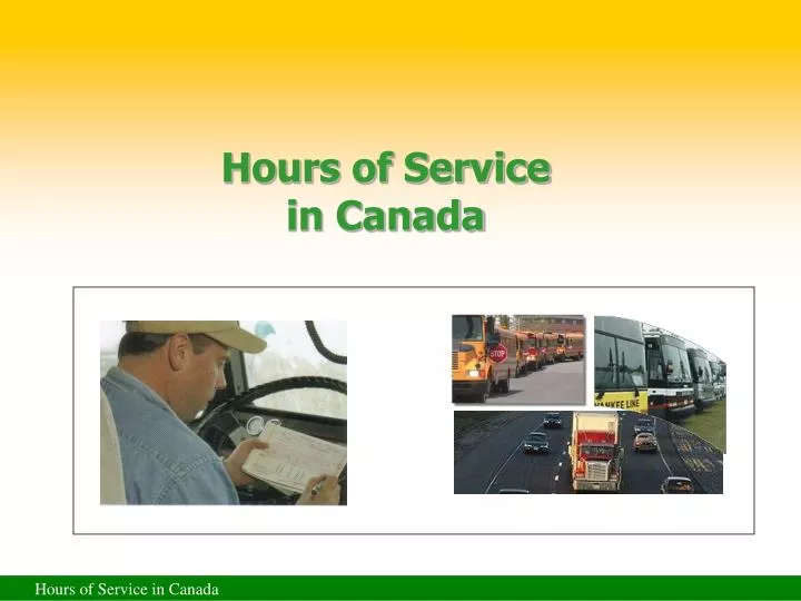 hours of service in canada