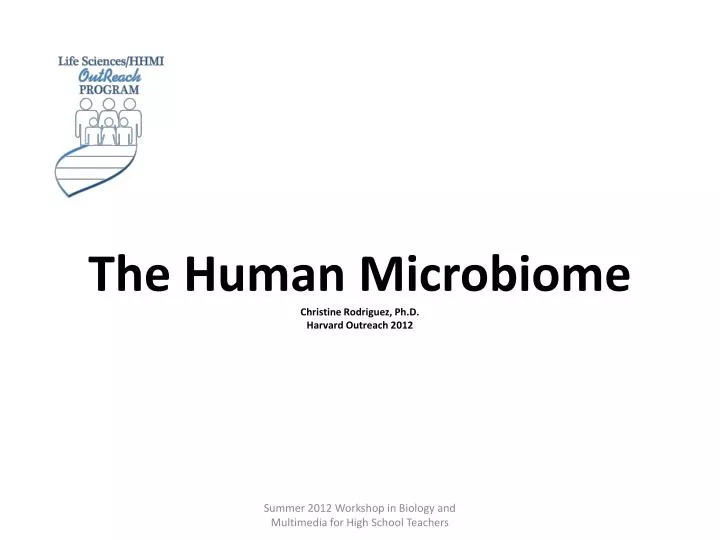 the human microbiome christine rodriguez ph d harvard outreach 2012