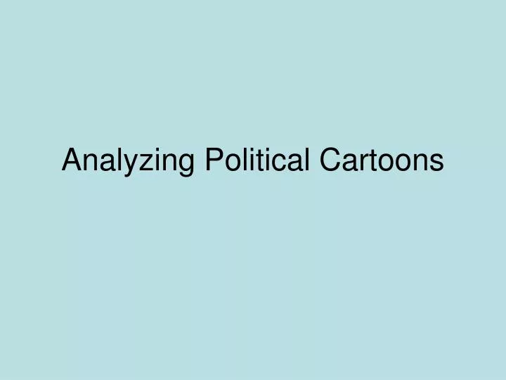 analyzing political cartoons