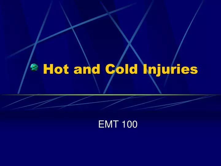 hot and cold injuries